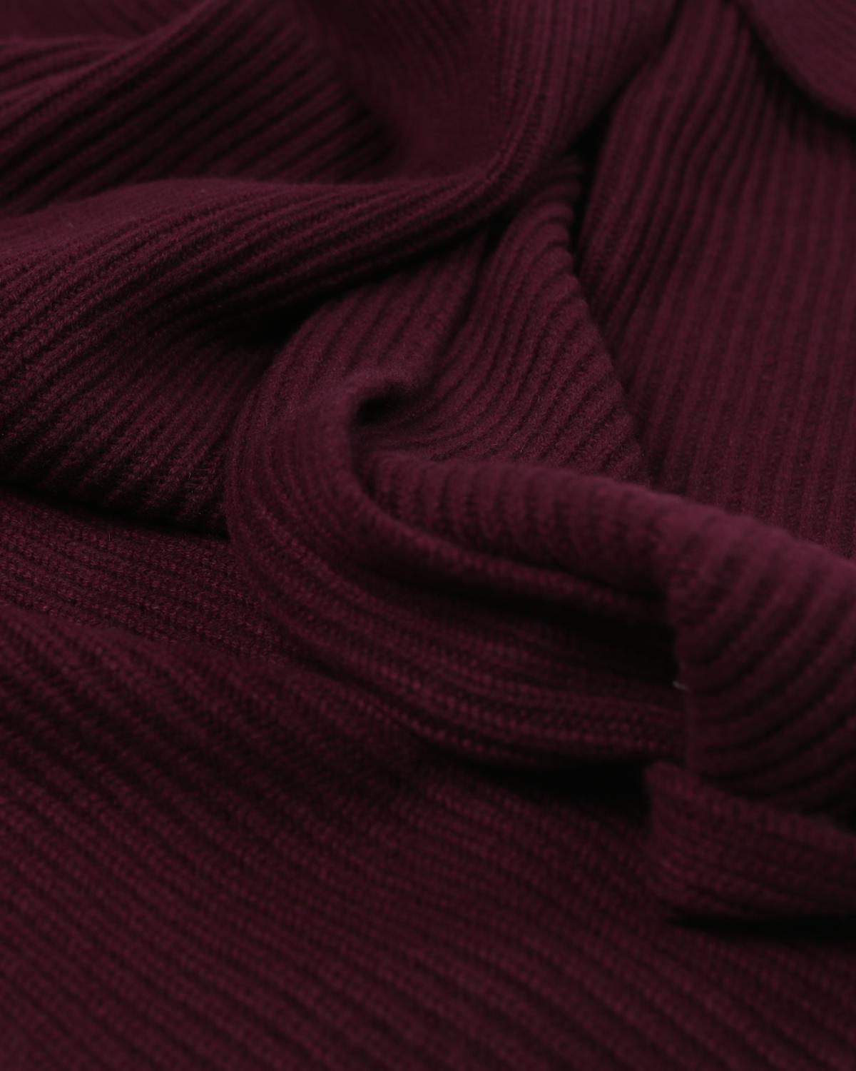 Gestrickter Kaschmir Schal für Herren in Bordeaux von MOGLI & MARTINI #farbe_bordeaux
