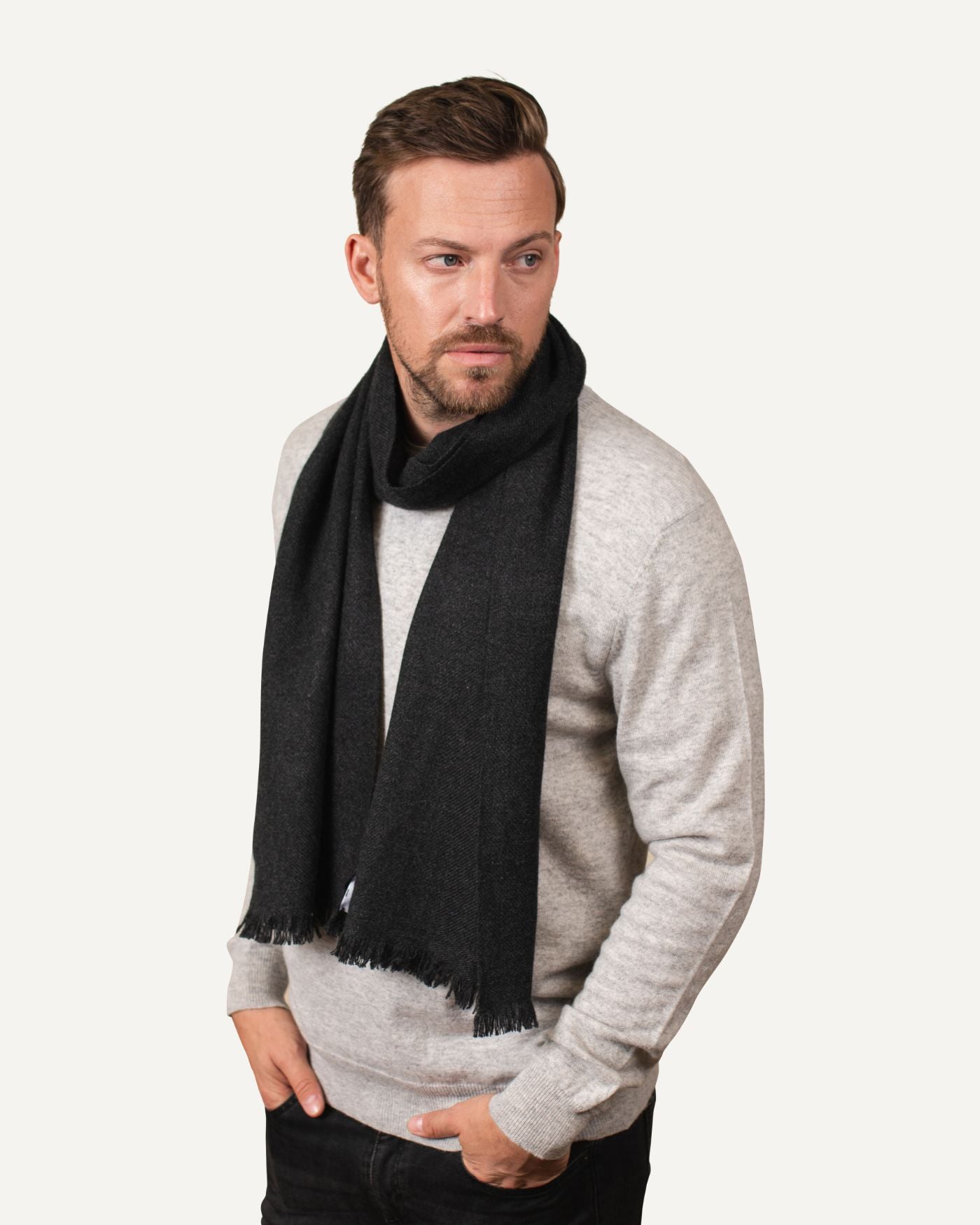 MOGLI & MARTINI | Woven cashmere scarf - men\'s