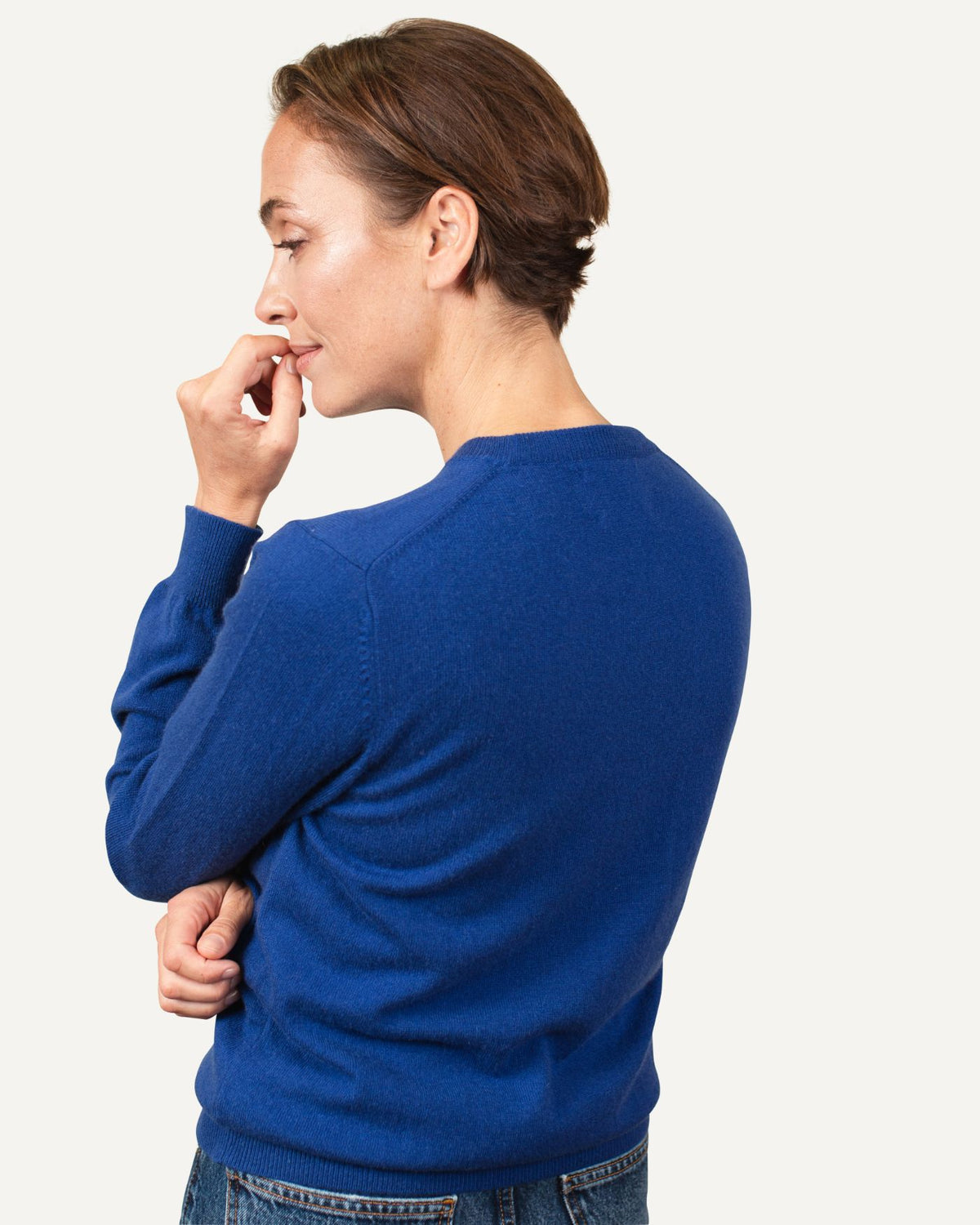 Kaschmir Pullover für Damen in Blau von MOGLI & MARTINI #farbe_royalblau