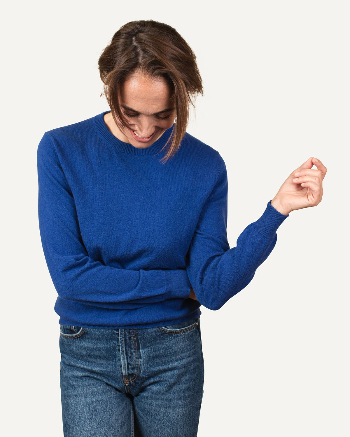 Kaschmir Pullover für Damen in Blau von MOGLI & MARTINI #farbe_royalblau