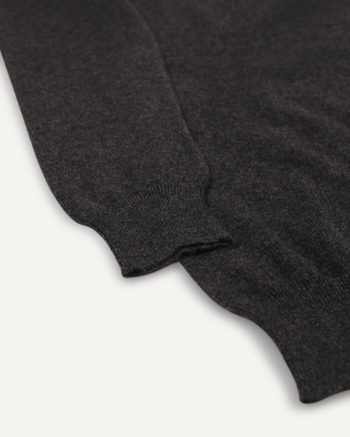 Kaschmir Rundhals Pullover für Herren in Anthrazit von MOGLI & MARTINI #farbe_anthrazit