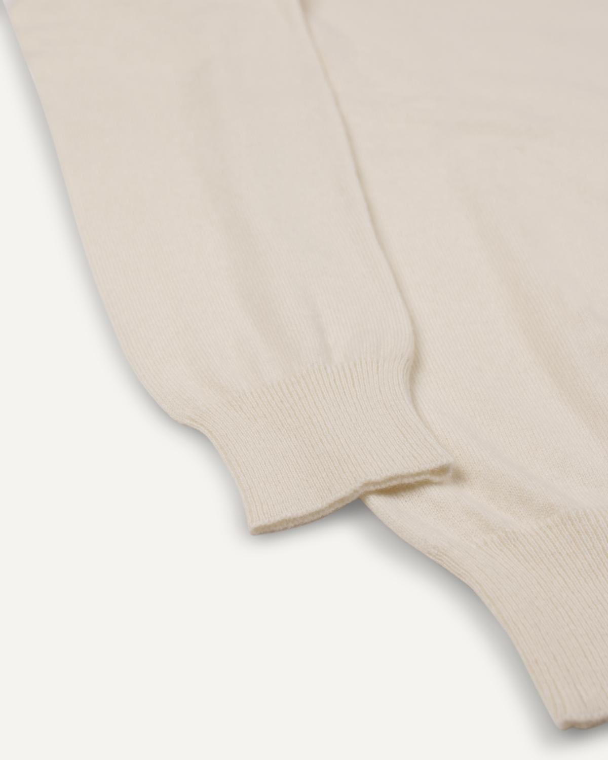 Kaschmir Rundhals Pullover für Herren in Naturweiß von MOGLI & MARTINI #farbe_naturweiß