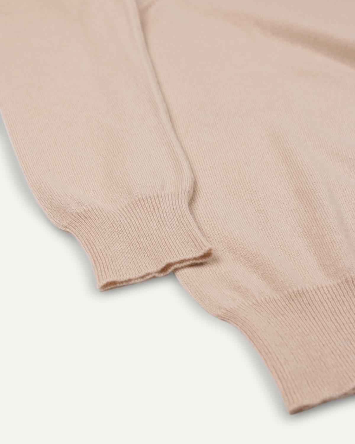 Kaschmir Rundhals Pullover für Herren in Sand von MOGLI & MARTINI #farbe_sand