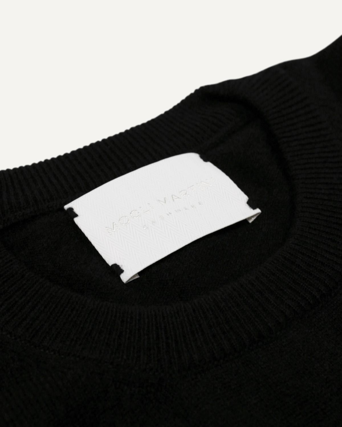 Kaschmir Rundhals Pullover für Damen in Schwarz von MOGLI & MARTINI #farbe_schwarz
