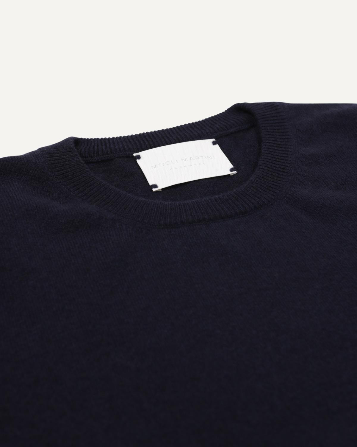 Kaschmir Rundhals Pullover für Damen in Tiefblau von MOGLI & MARTINI #farbe_tiefblau