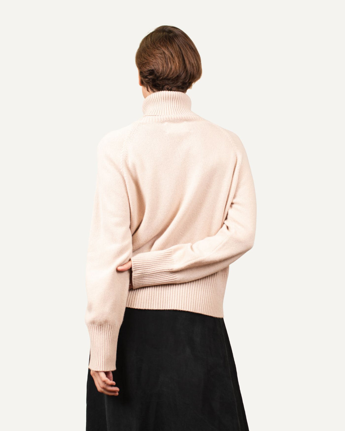 Kaschmir Rollkragenpullover für Damen in beige von MOGLI & MARTINI #farbe_sand