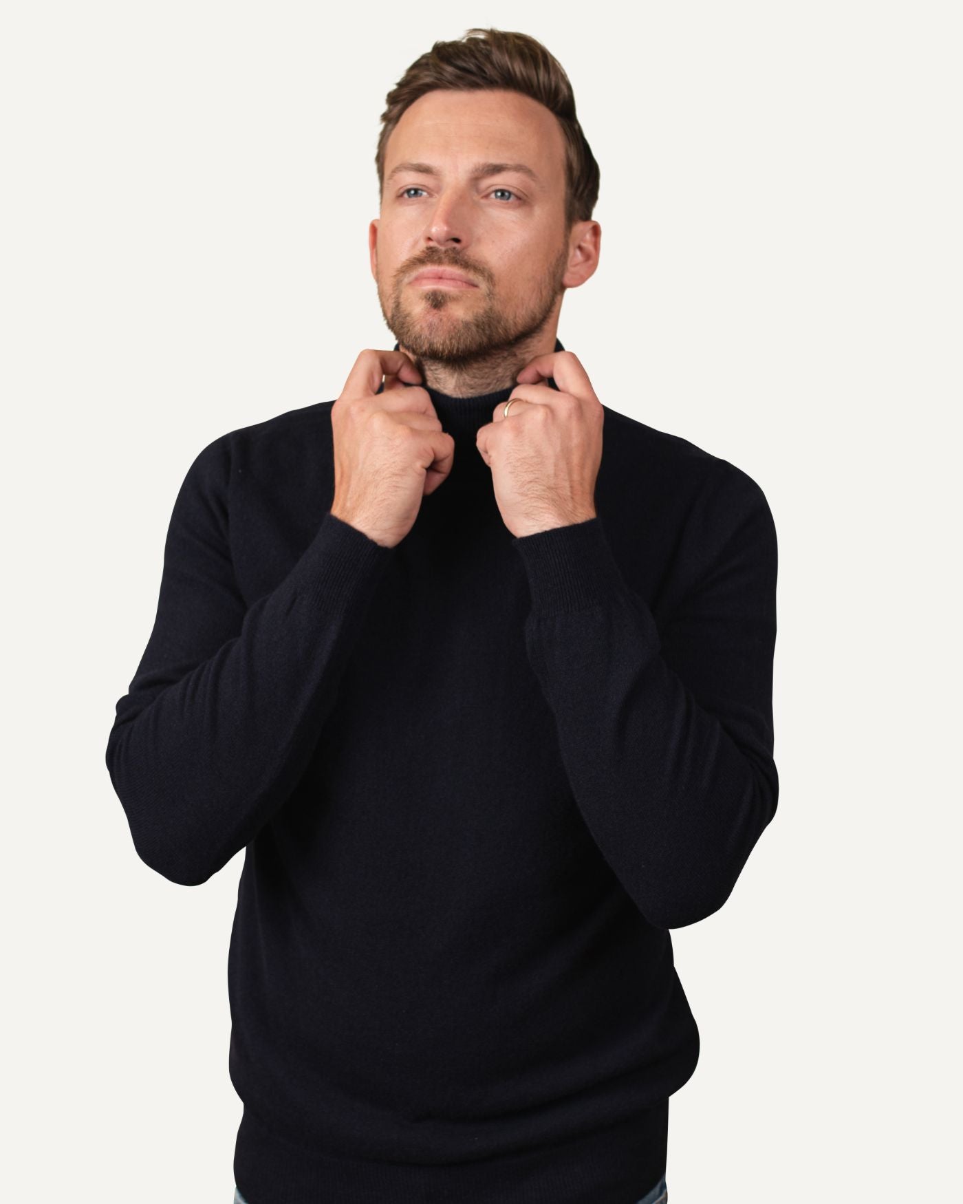 Cashmere turtleneck sweater