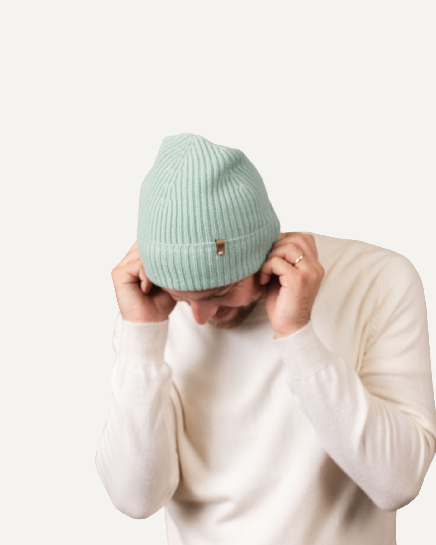Cashmere knitted hat