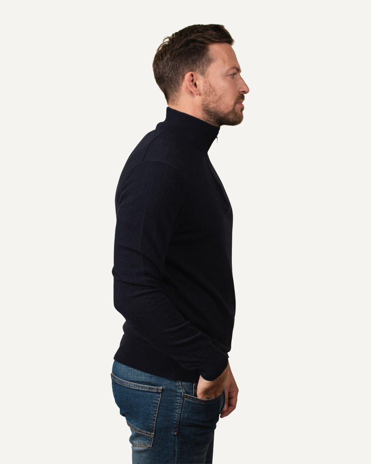 Kaschmir Troyer für Herren in Tiefblau von MOGLI & MARTINI #farbe_tiefblau