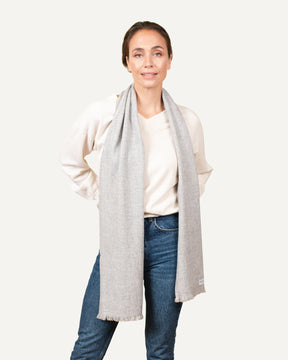 Woven cashmere scarf