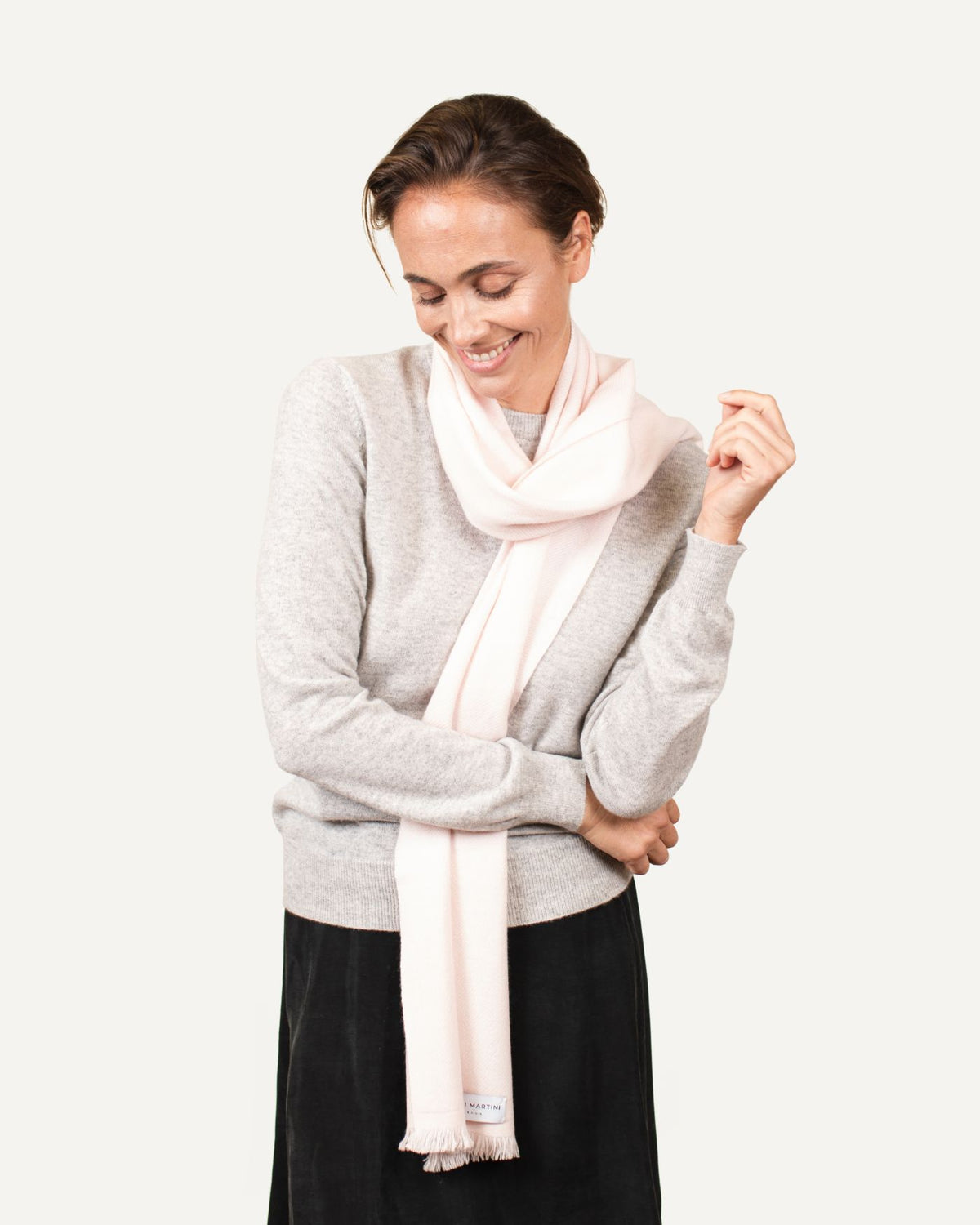 cashmere scarf ladies #colour_pale pink