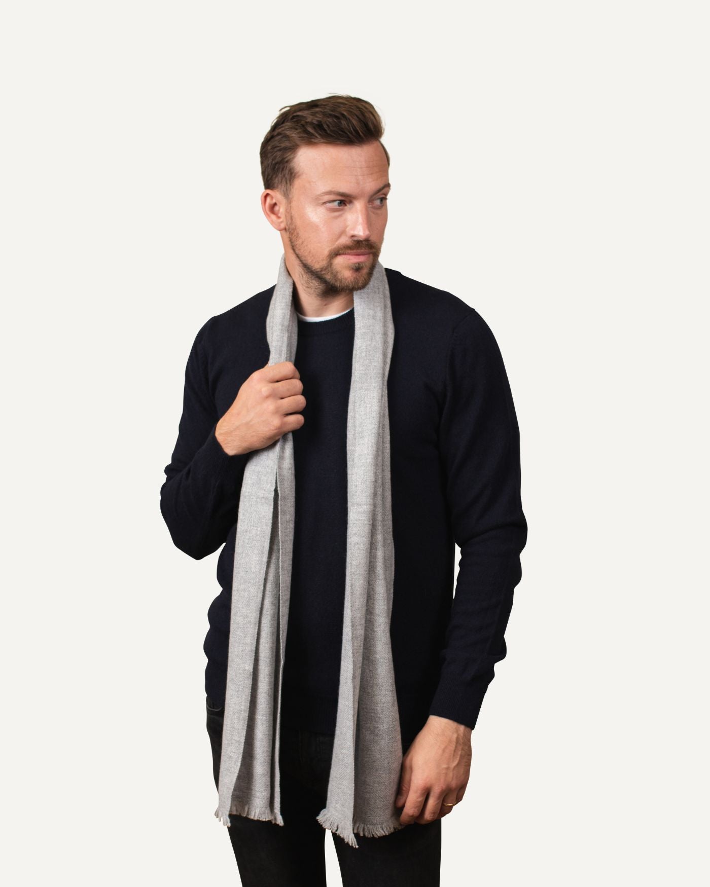 Woven cashmere scarf