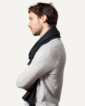 Woven cashmere scarf