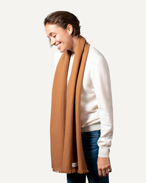 Woven cashmere scarf