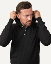 Cashmere hoodie for men in dark grey by MOGLI & MARTINI #colour_anthracite