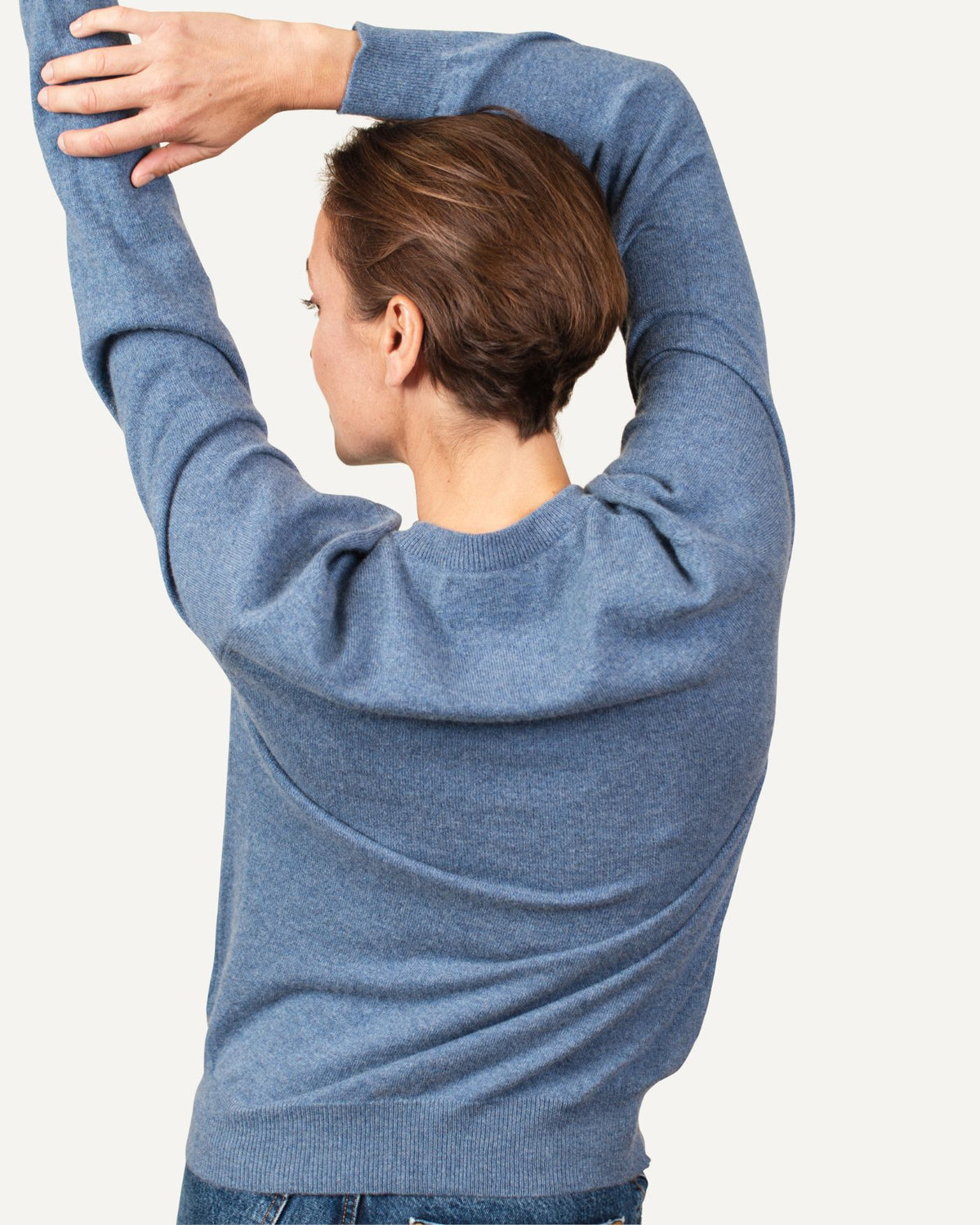 Kaschmir Rundhals Pullover für Damen in Indigo von MOGLI & MARTINI #farbe_indigo