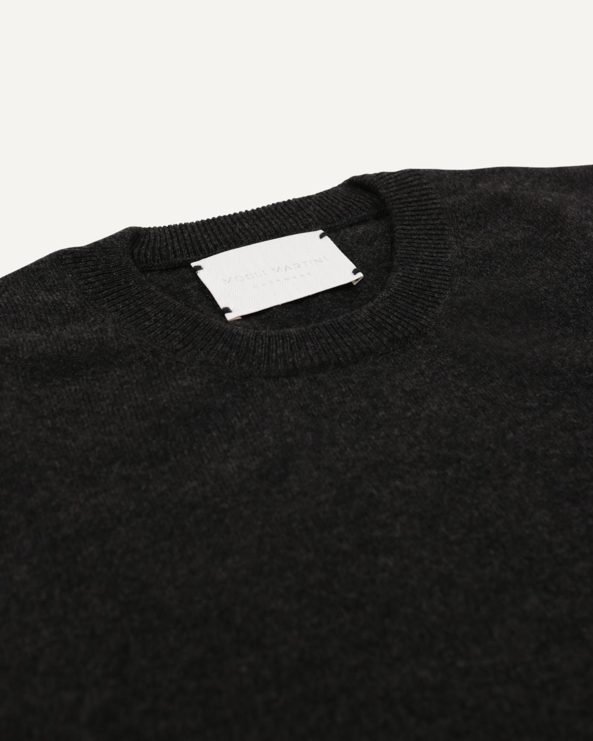Kaschmir Rundhals Pullover für Herren in Anthrazit von MOGLI & MARTINI #farbe_anthrazit