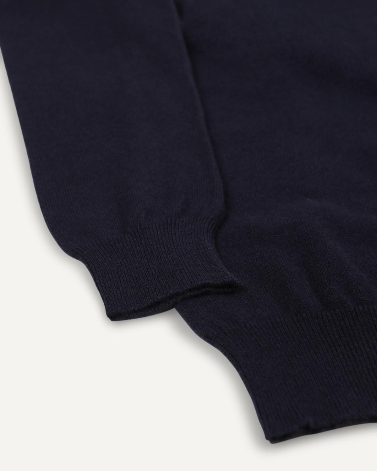 Kaschmir Rundhals Pullover für Herren in Tiefblau von MOGLI & MARTINI #farbe_tiefblau