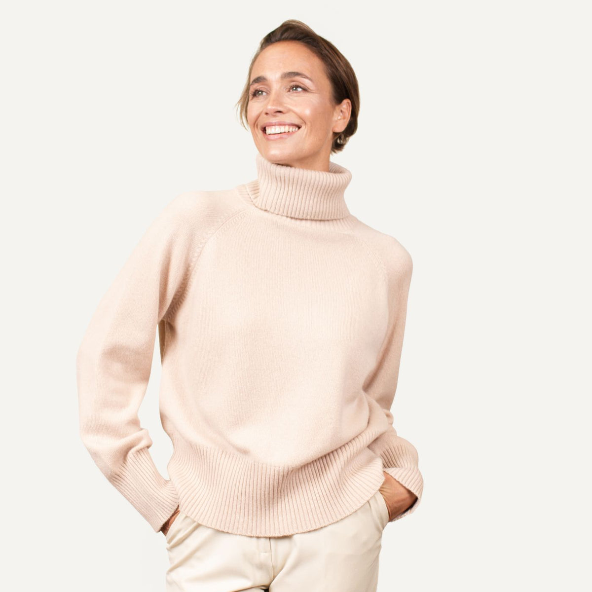 Neck Kaschmir Pullover Damen Rollkragen Rollkragen Pullover