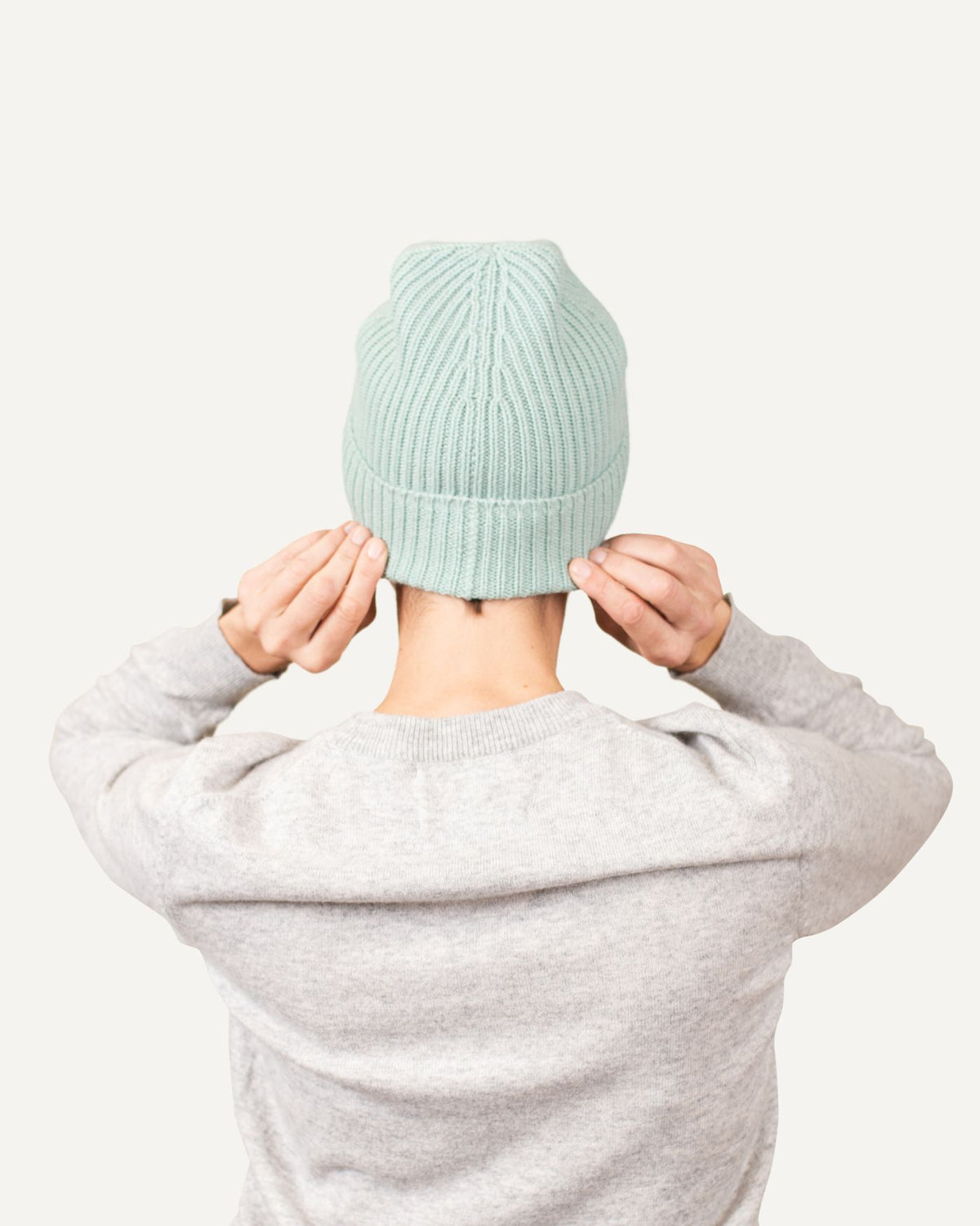 Kaschmir Strickmütze für Damen in Jade von MOGLI & MARTINI #farbe_jade