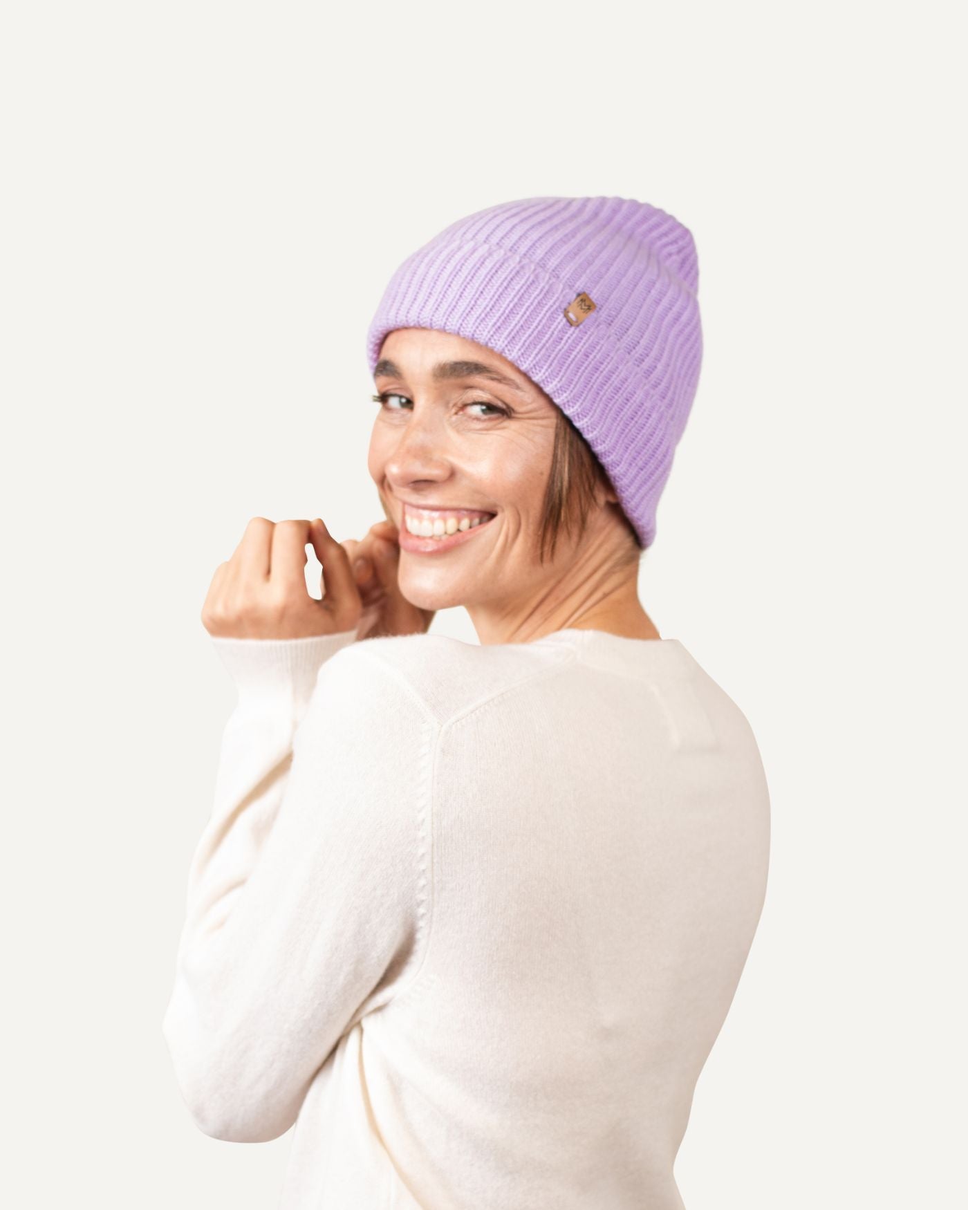 Cashmere knitted hat 