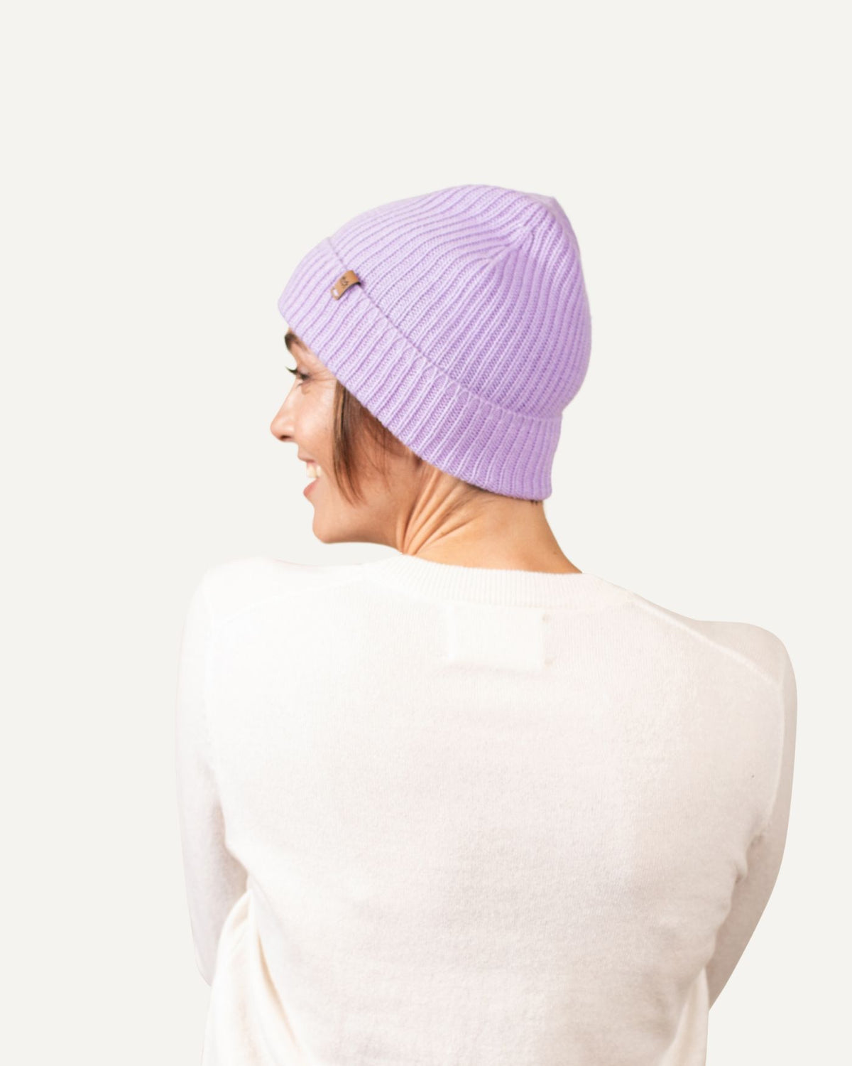 Kaschmir Strickmütze für Damen in Orchidee von MOGLI & MARTINI #farbe_orchidee