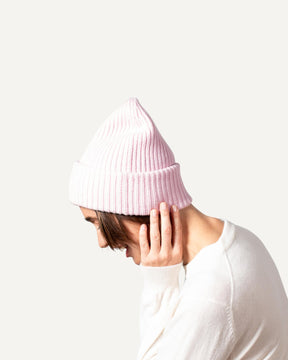 Oversize cashmere cap