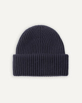 Oversize cashmere hat in deep blue for women by MOGLI & MARTINI #colour_deep_blue